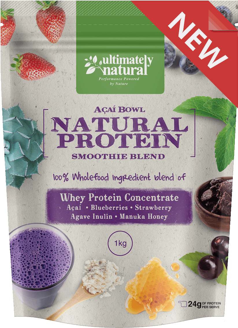 Ultimately Natural Acai Bowl Natural Whey Protein Powder - Acai Protein (908x1200), Png Download
