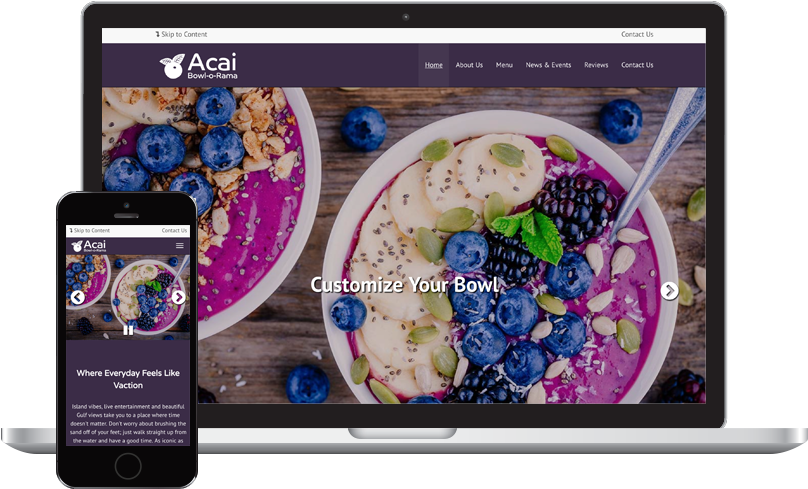 Acai Bowl O Rama - Acai Bowl (818x499), Png Download