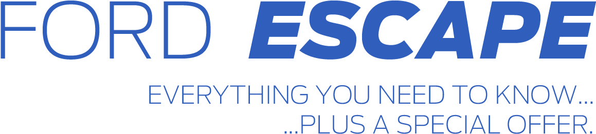 2017 Ford Escape Kingston Dealership Promotion - Ford Escape Logo Png (1200x300), Png Download