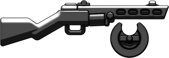 Brickarms Ppsh V2 - Brickarms Ppsh V2 [black] (694x239), Png Download