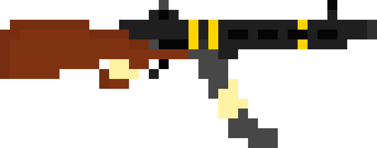 Legacy - Ppsh-30 - Pixel Art (760x300), Png Download