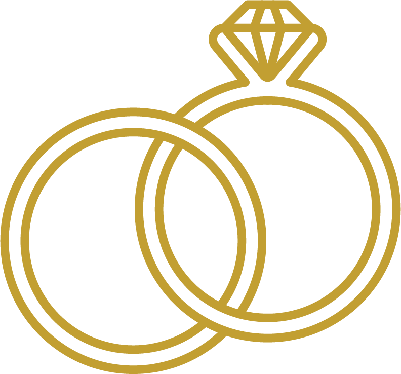Rings Icon - Wedding Icon Png Blue (792x738), Png Download