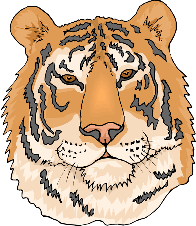 Tiger Clipart Tigre - Temporary Tiger Head Tattoos (649x750), Png Download