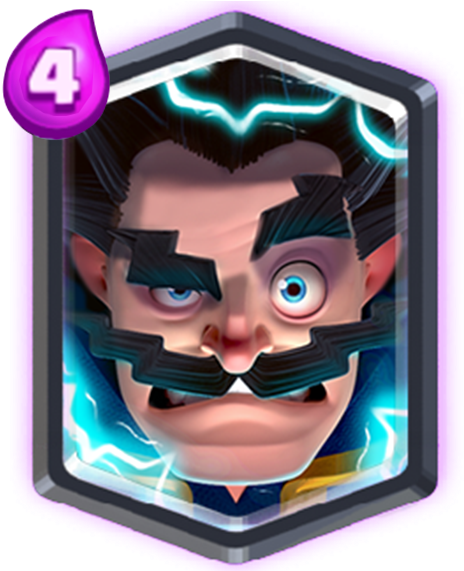 Electro Wizzard - Clash Royale Troops (480x570), Png Download