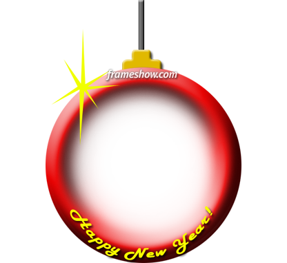 Happy New Year Christmas Toy Photo Frame E-card - Happy New Year Png Frames (416x382), Png Download