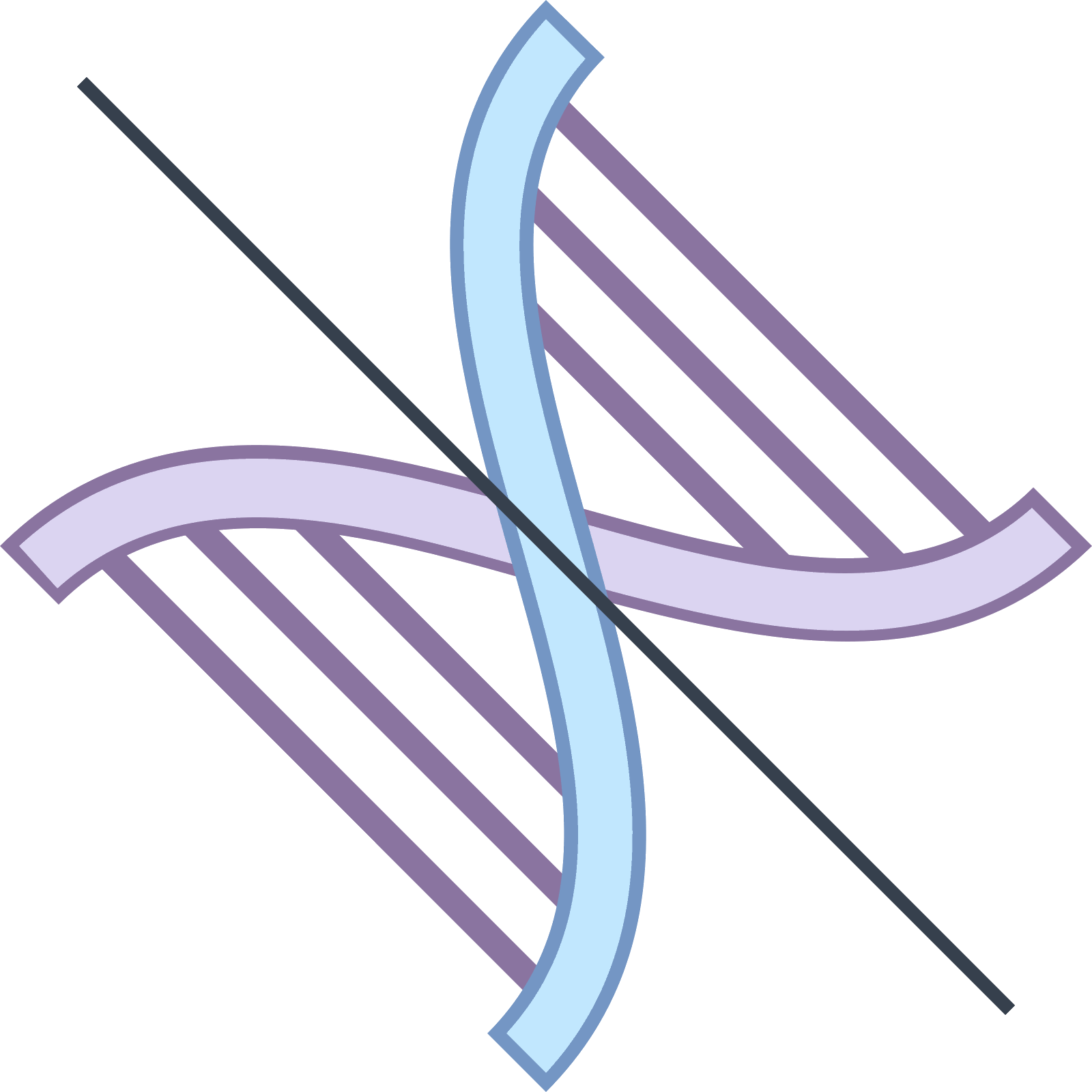 This Is An Image Of A Dna Double Helix Facing Diagonally - Genetically Modified Organism (1600x1600), Png Download