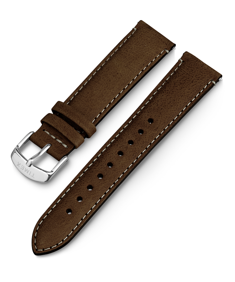 20mm Quick Release Leather Strap Brown Large - Watch Strap (750x900), Png Download