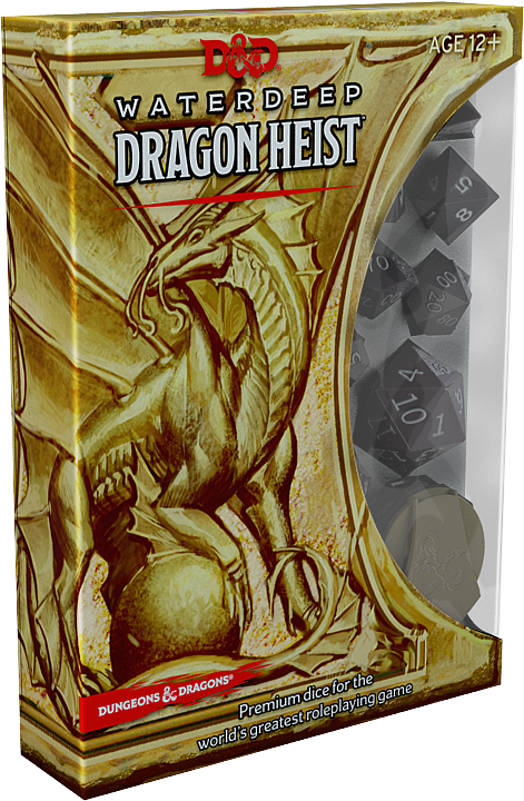 Dragon Heist Dice Set - Guildmasters Guide To Ravnica Dice (537x772), Png Download