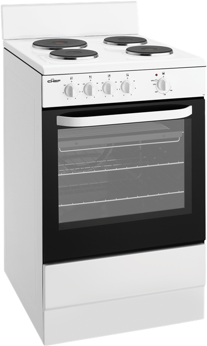 Chef Cfe532wa 54cm Freestanding Electric Oven/stove (700x700), Png Download
