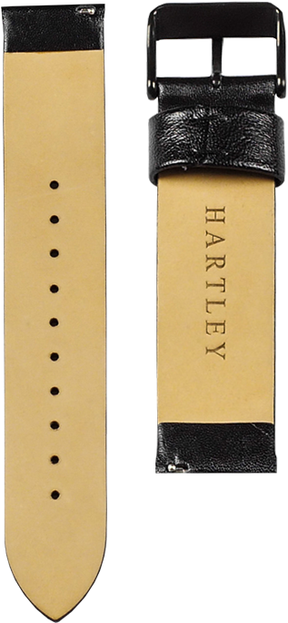 Hartley Black Leather Strap - Strap (652x800), Png Download