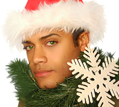 Sexy Men Santa Claus - Modern Christmas Decorations (397x355), Png Download