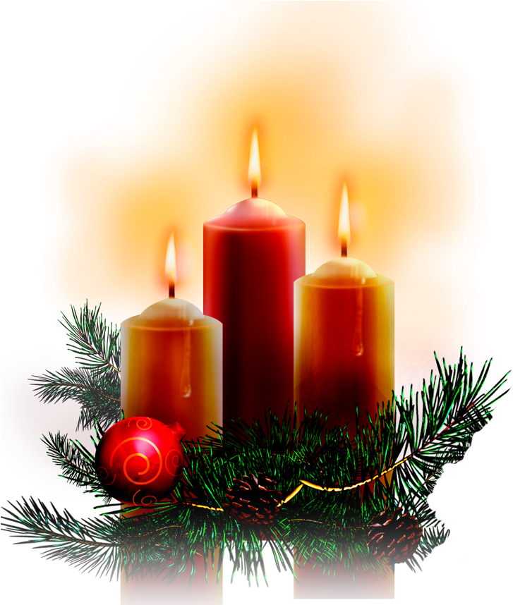 Christmas Candles Candle Ftestickers Tumblr Decor - Christmas Candle Png Gif (809x859), Png Download