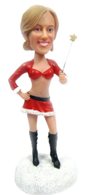 Women Festival Custom Christmas Gift Sexy Lady Bobblehead - Old Lady Bobble Head (400x400), Png Download