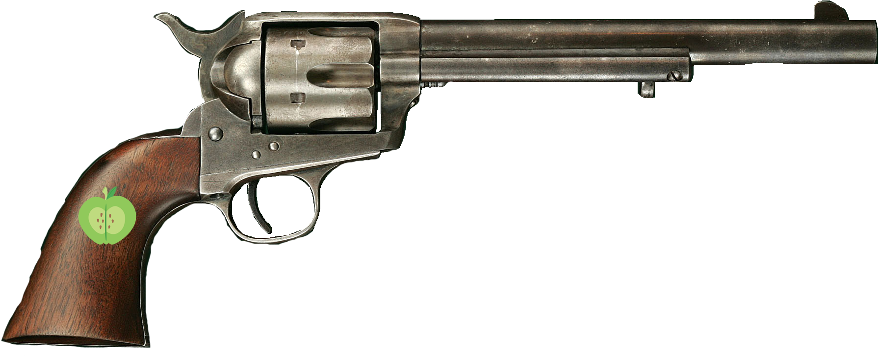 Big Mac's Colt Saa - Colt Navy Percussion Revolver (1817x743), Png Download