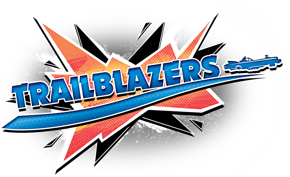 Trailblazers Is A Fresh New Co Operative Racing Title - Trailblazers Game Logo Png (1103x605), Png Download