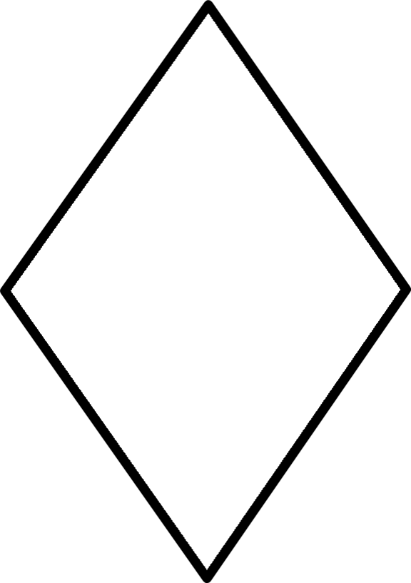 Círculo Hexágono Octógono Óvalo Pentágono Rectángulo - Paralelogramo Blanco Y Negro (576x817), Png Download