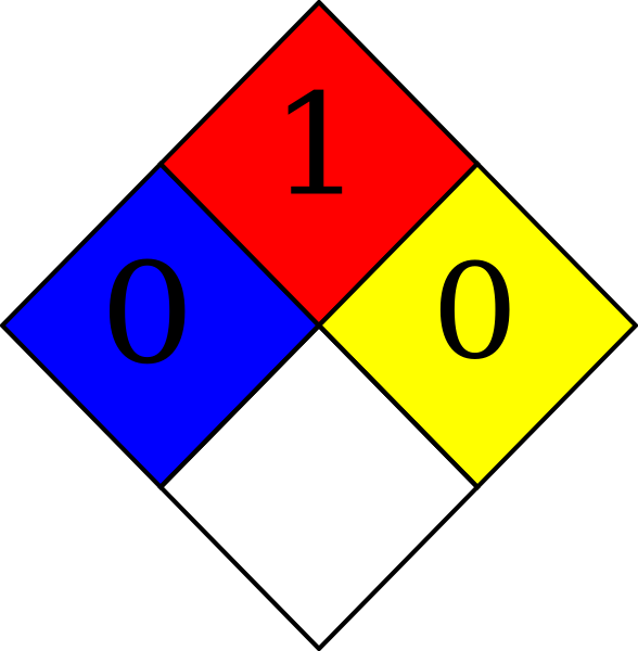 Small - M Toluic Acid Safety Diamond (588x600), Png Download