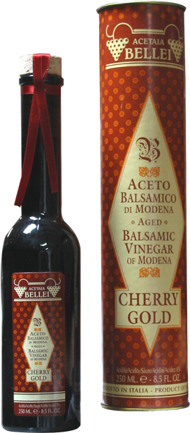 Rombo Balsamic Vinegar Of Modena Pgi Is Aged For Years - Acetaia Bellei Balsamic Vinegar Of Modena Cherry Gold (300x700), Png Download