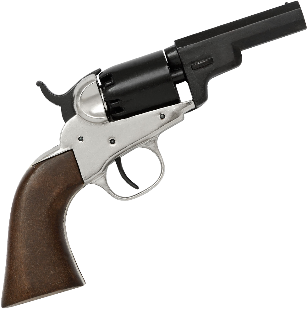 Navy Colt Pocket Revolver, Usa - Revolver Colt Wells Fargo (1000x1000), Png Download