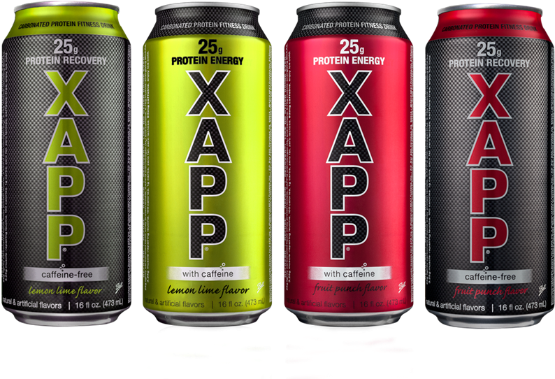 Xapp 4 Cans - Caffeinated Drink (825x612), Png Download