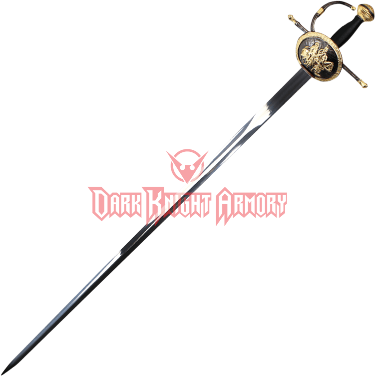 Golden Cup Hilt Rapier (781x781), Png Download