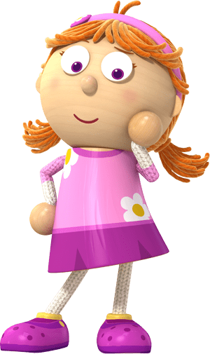 Tallulah Thinking Png - Tickety Toc Characters (300x505), Png Download