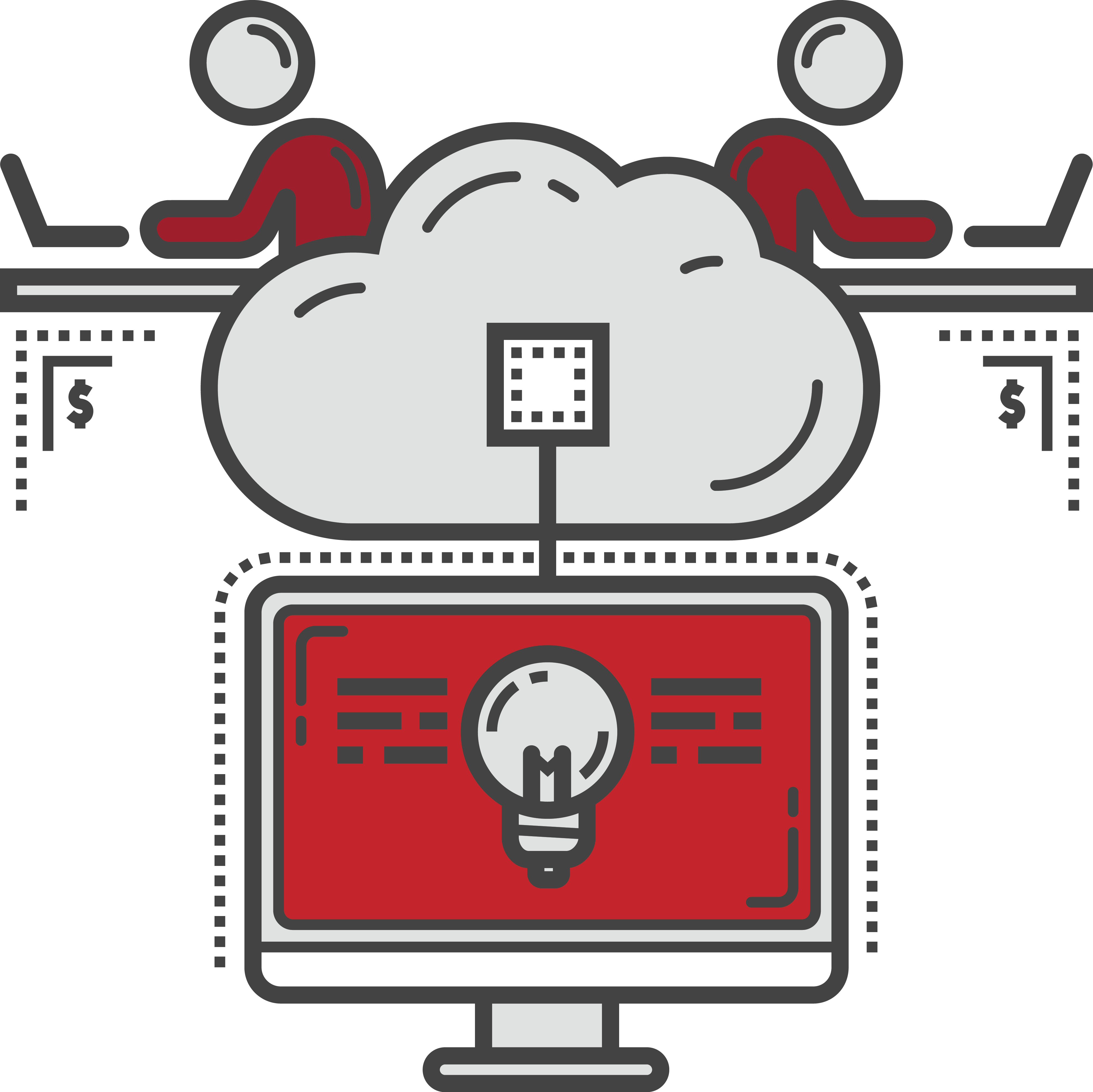 Why Is Outsourced Less Expensive How Does This Impact - Outsourcing Service Vector (4011x4009), Png Download
