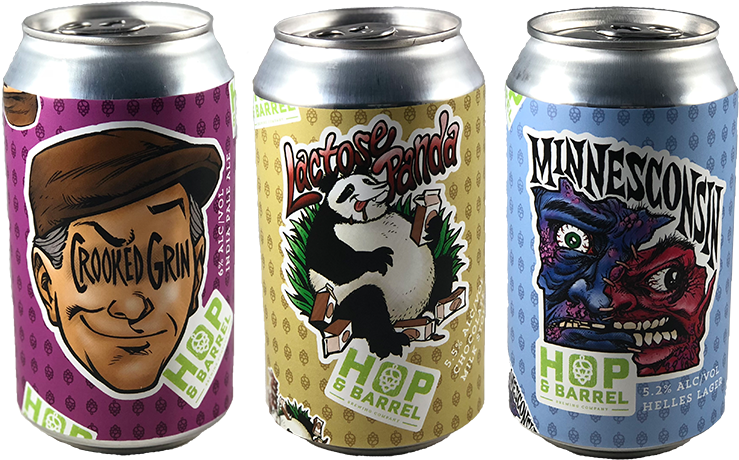 Hop Barrel Cans - Hops (800x489), Png Download