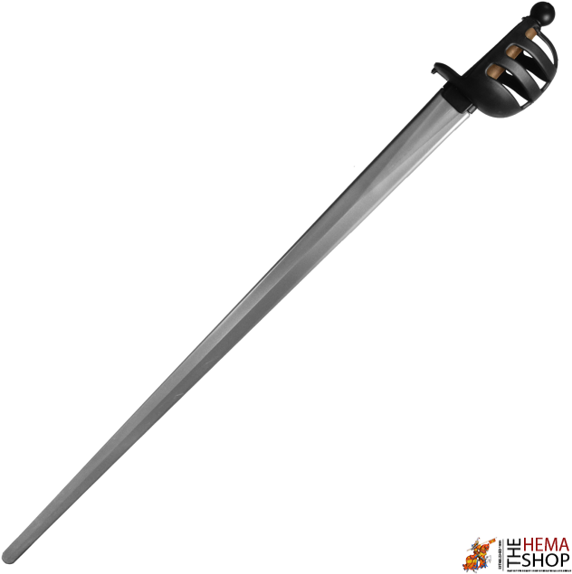 Red Dragon Hema Synthetic Sparring Basket Hilt Sword - Basket Hilt Sword Png (650x650), Png Download