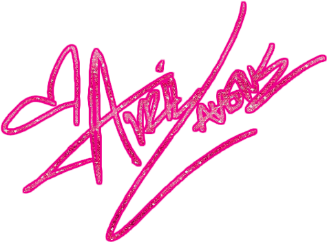 Avril Lavigne Png Firma (500x373), Png Download