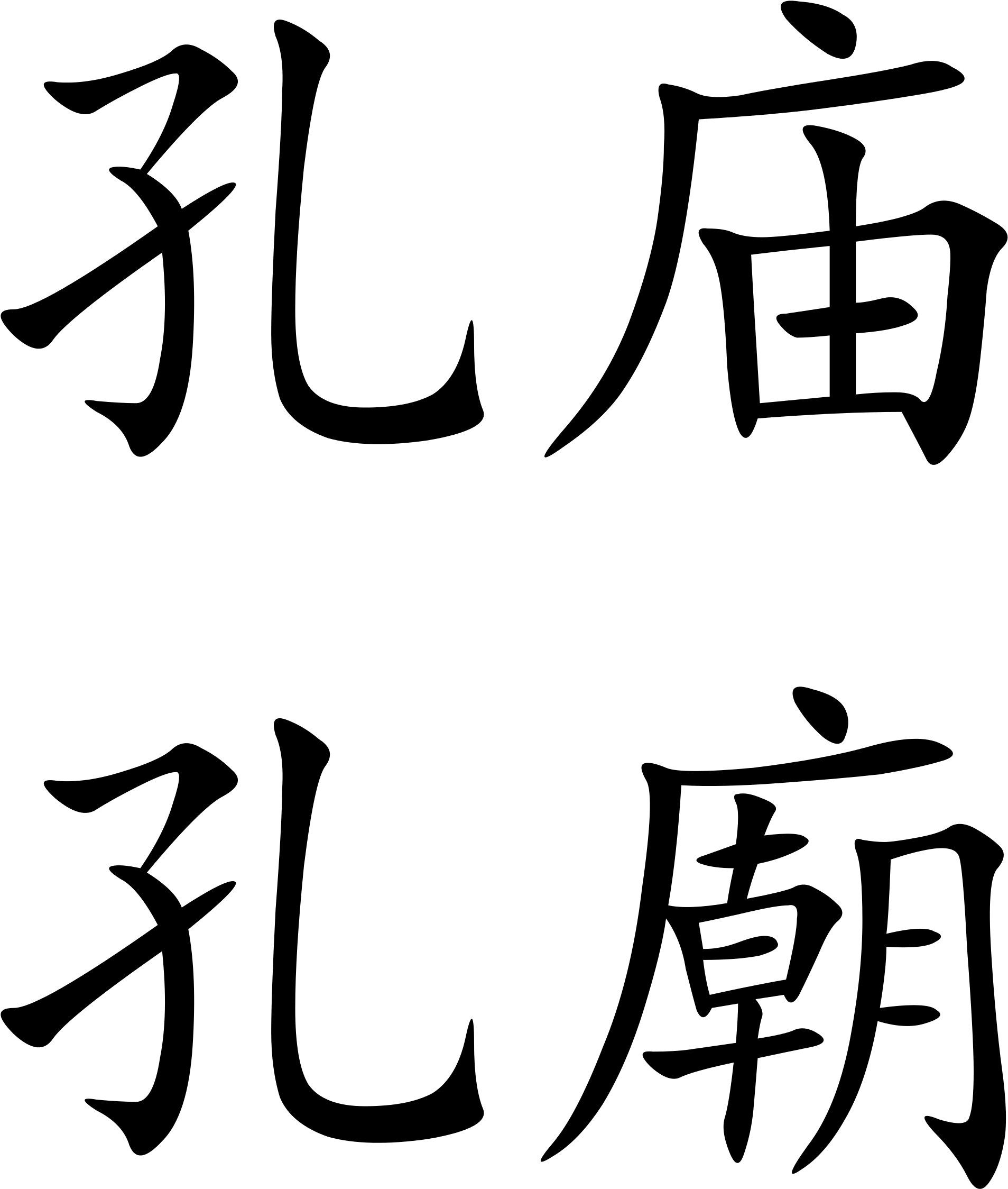 Open - Chinese Characters For Confucius (2000x2339), Png Download