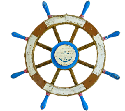 Barco Timon Volante Volantedebarco - Ship's Wheel (429x381), Png Download
