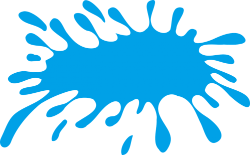 Blue Slime Clipart (500x309), Png Download