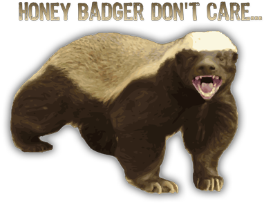 The Honey Badger - Kiss A Honey Badger (500x367), Png Download