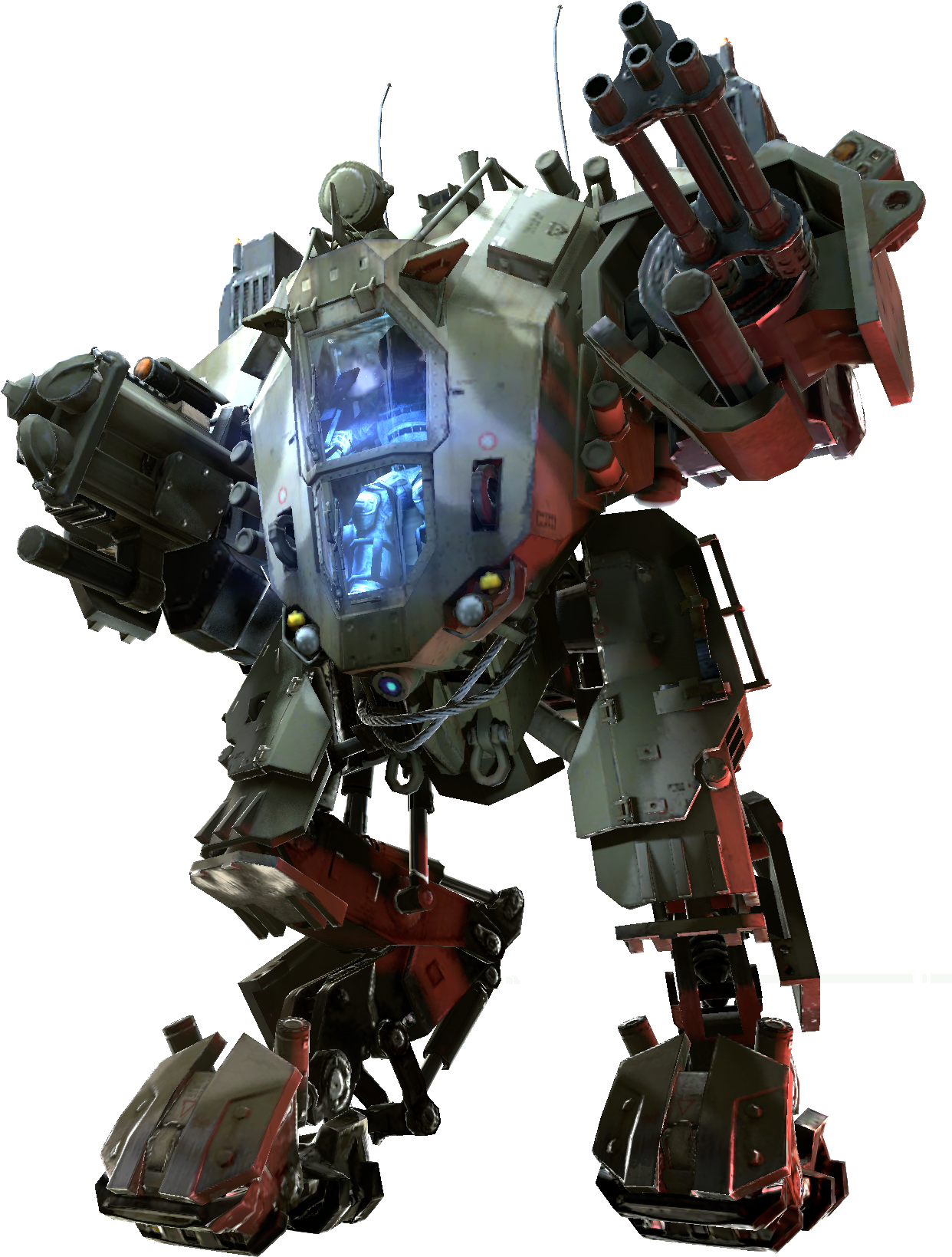 Mech 2300 Pve - Warface Bosses (1424x1732), Png Download