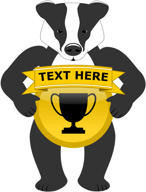 Birthday Gift Greeting & Note Cards Dog Honey Badger - Badger (530x750), Png Download