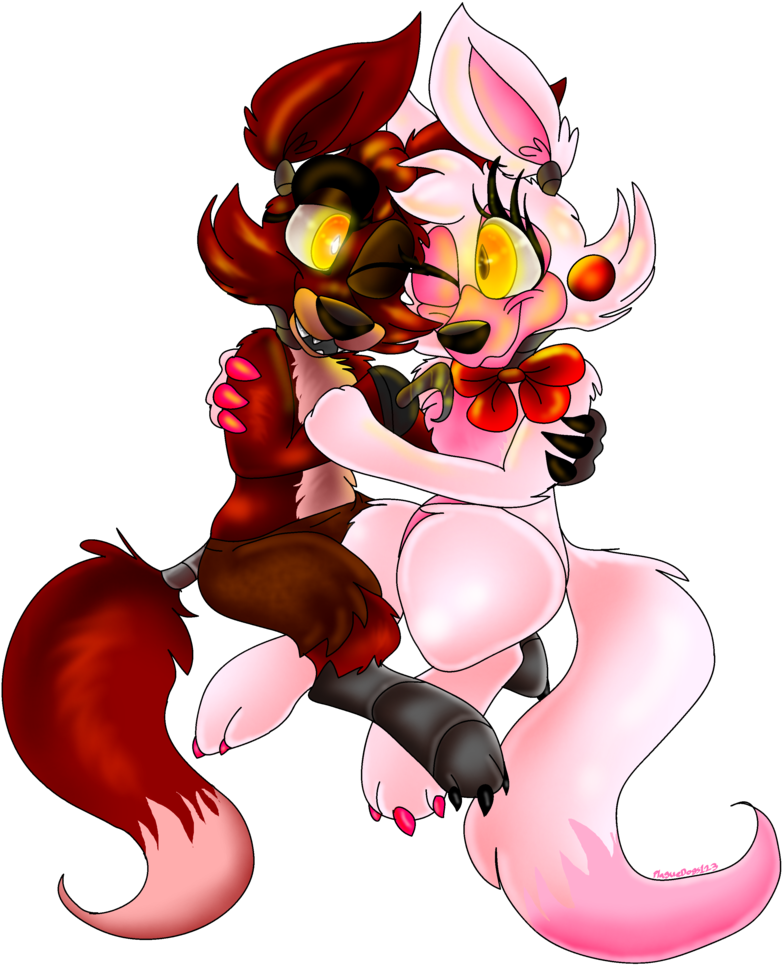 Chibi Foxy And Mangle By Plaguedogs123-d8muws5 - Foxy And Mangle (811x984), Png Download