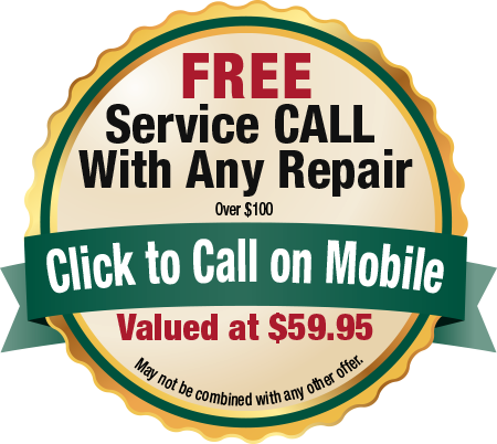 Free Service Call W Repair - Garage Door (450x402), Png Download