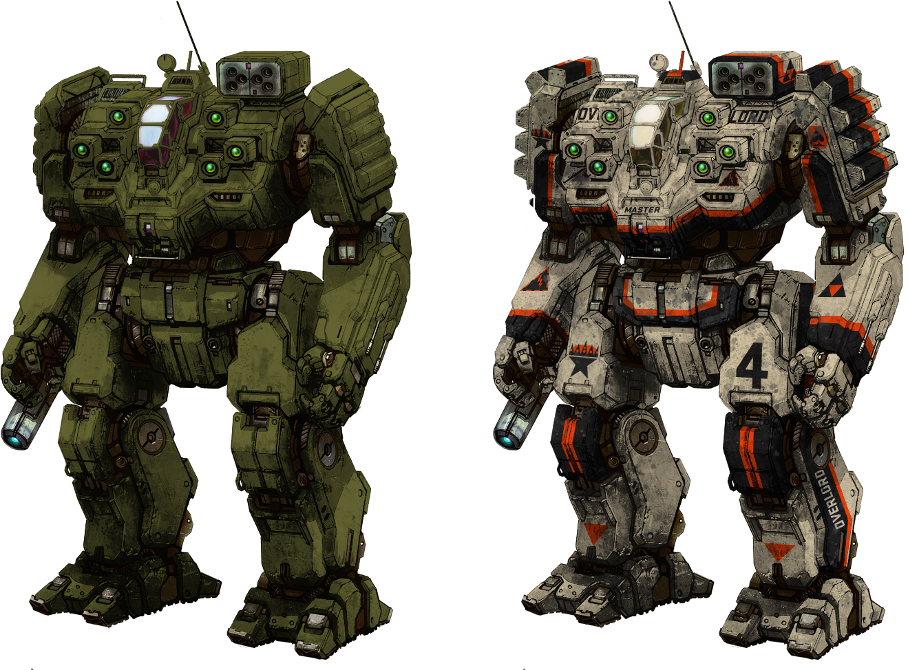 Project Pheonix Mechs Vs Standard Phoenix Mech Images - Battle Master Mech (1359x985), Png Download