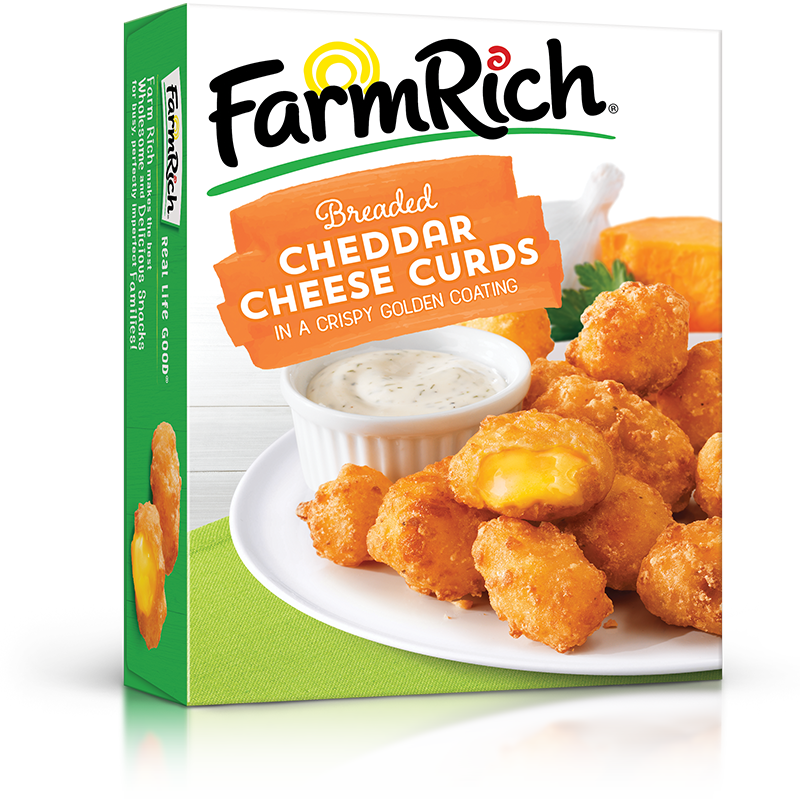 Cheddar Cheese Curds - Farm Rich Cinnamon French Toast Sticks - 12 Oz Box (800x800), Png Download