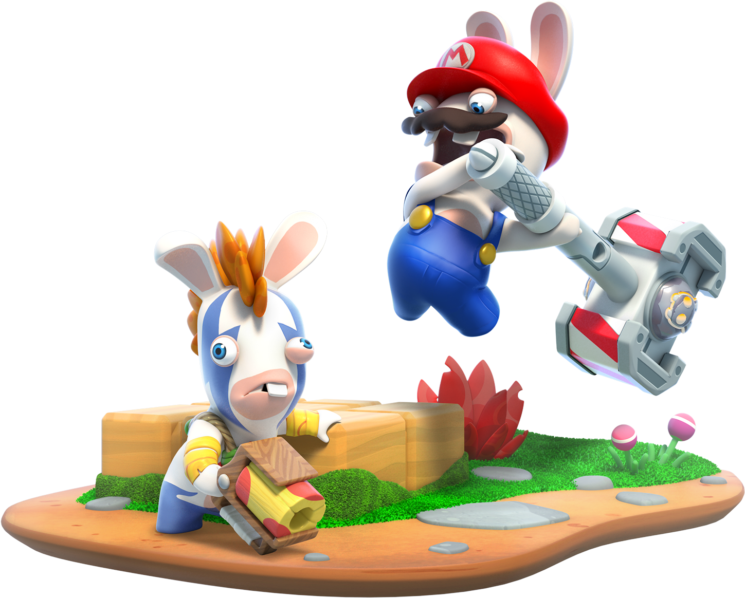 Rabbid Mario Mario Rabbids Kingdom Battle Fantasma Full Size Png Download Seekpng