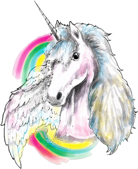 Unicorn Png Tumblr - Unicorn Wall Clock - By Dogooder (500x594), Png Download