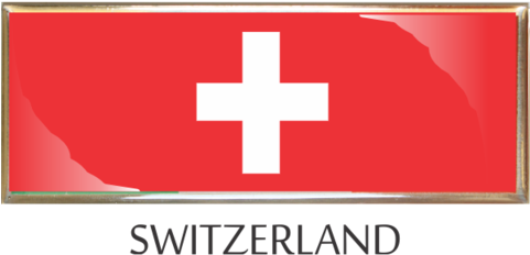 Switzerland Metal Car Badge - Switzerland Flag Car Auto Trunk Fender Bumper Metal (480x480), Png Download