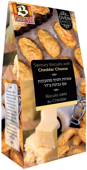 Cheddar Cheese - Buiteman Gouda & Chive Biscuits (664x614), Png Download