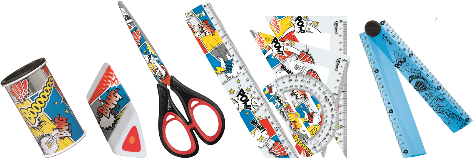 Tatoo Teens - Maped 8281010 Folding Ruler 30cm (1619x589), Png Download