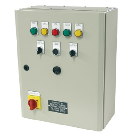 Control Panel Metal, Dol, 3 Phase (1-4kw - Pump (500x500), Png Download
