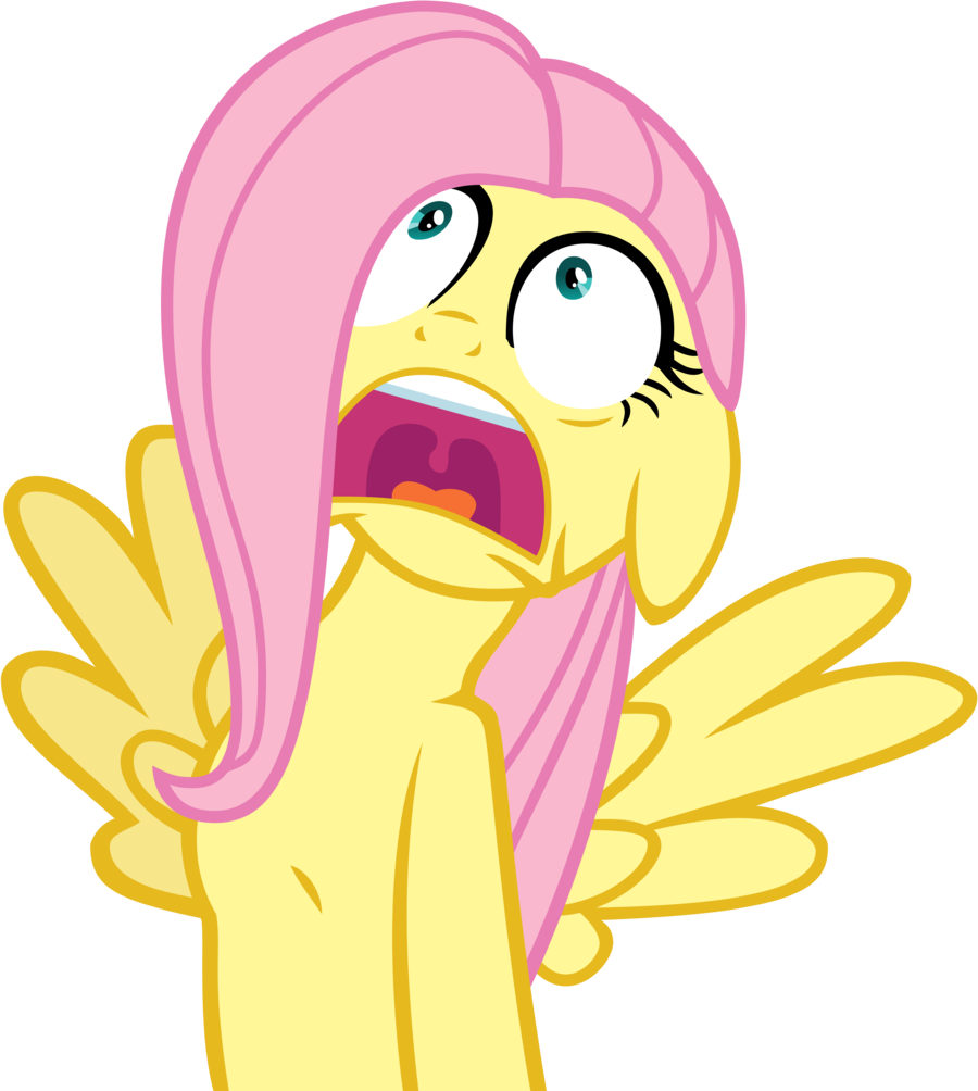 Emper24, Fluttershy, Panic, Safe, Simple Background, - Fluttershy Heart Attack (900x1004), Png Download