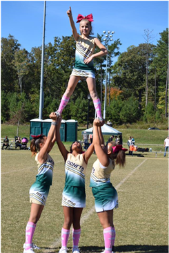 Hornet Cheerleaders - Green Hornets Cheer Williamsburg Virginia (960x365), Png Download