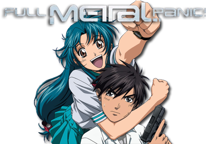 Full Metal Panic Tv Show Image With Logo And Character - Full Metal Panic Png (500x281), Png Download