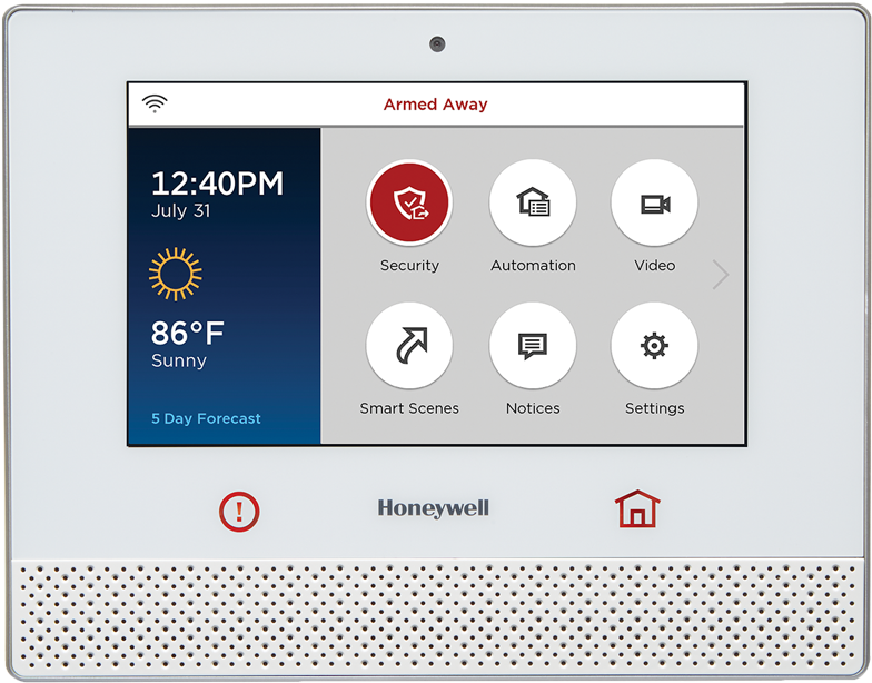 Honeywell Lyric Wireless Touchscreen Alarm Control - Lyric ™ Controller Lcp500 L (800x800), Png Download